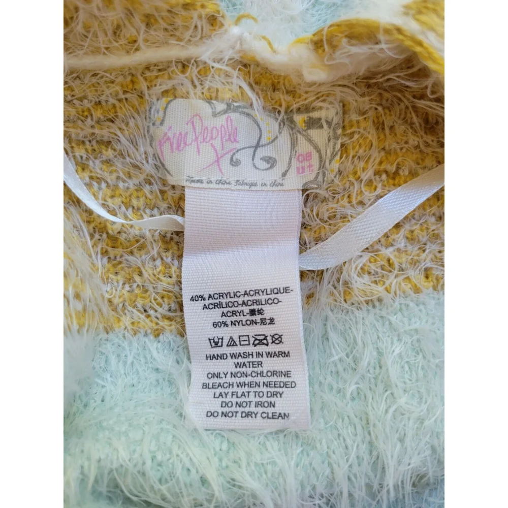 𝅺FREE PEOPLE Diamondback Knit Sweater Kimono Wrap - Picture 8 of 8